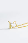 A To F Zircon 925 Sterling Silver Necklace Necklaces - Tophatter Daily Deals