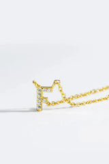 A To F Zircon 925 Sterling Silver Necklace Necklaces - Tophatter Daily Deals