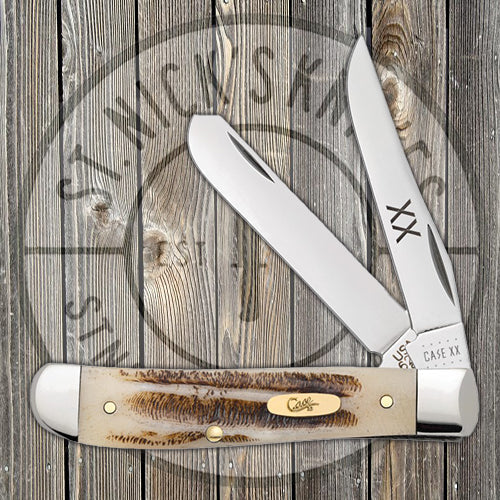 Case Mini Trapper - Jigged Vintage Bone - 25960 Traditional Knives - Tophatter Daily Deals