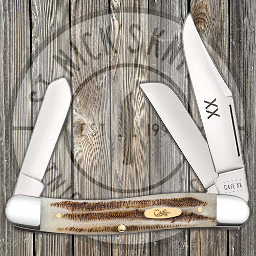 Case Medium Stockman - Jigged Vintage Bone - 25967 Traditional Knives - Tophatter Daily Deals