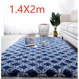 Bedside Pattern Carpet Living Room Tea Table Mat Blue 1.4X2m 0 - Tophatter Daily Deals