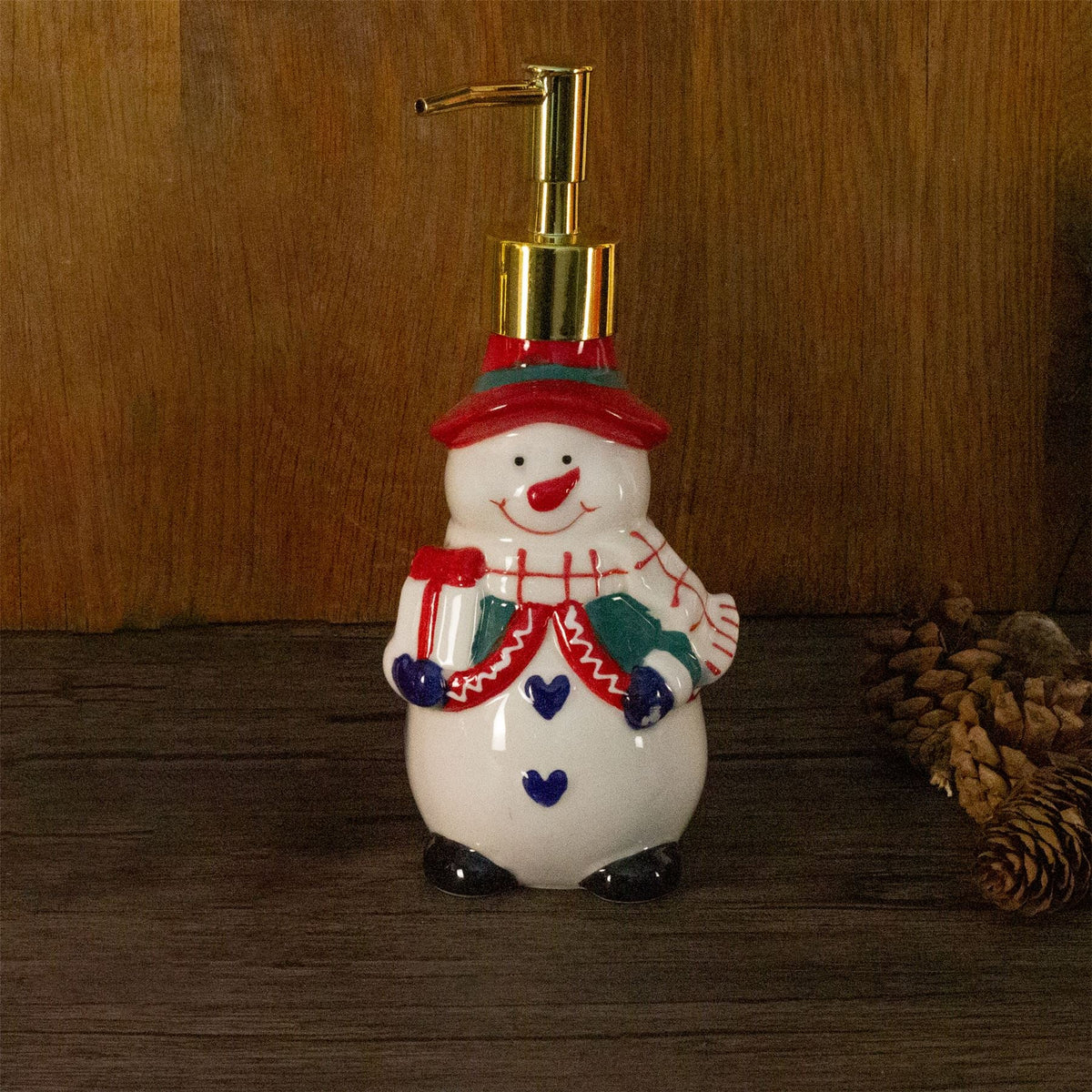 Christmas Character Soap Dispenser | Ceramic Hand Wash Bathroom Soap Dispenser Soap Dispenser - Tophatter Daily Deals