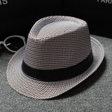 British Houndstooth European And American Sun Hats For Men Houndstooth black coffee 58cm 0 - Tophatter Daily Deals