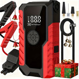 Portable 12V Car Jump Starter, Battery Charger, Air Pump (LED Display) Automotive - Tophatter Daily Deals