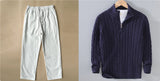 Warm Men Cable Knit Sweater - Half Zip, Cotton, Casual 3D Changing Face Moving Picture Frame - Tophatter Daily Deals