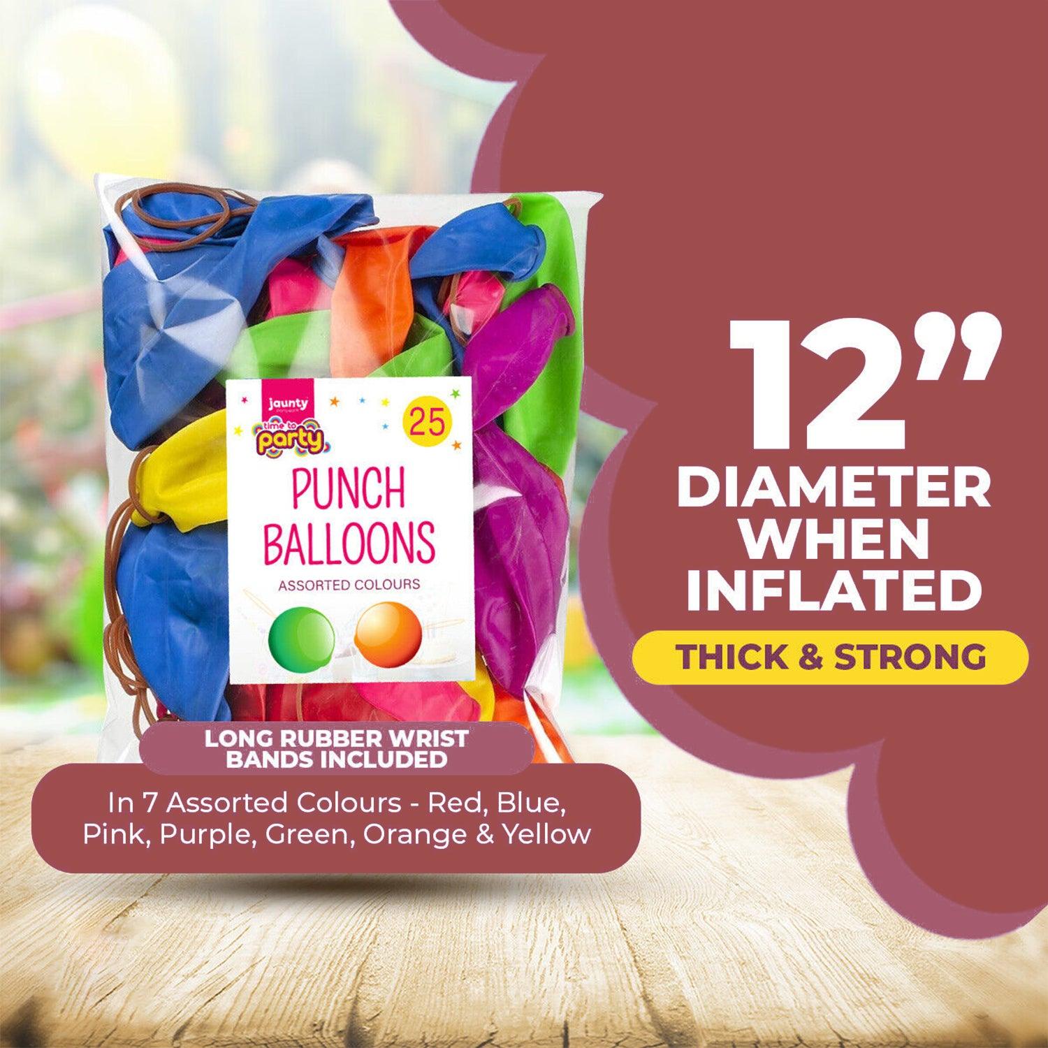 Punch Ball Balloon - 25 Large Party Bag Fillers Goody Childrens Loot Bag Toys Birthday Baby & Toddler - Tophatter Daily Deals