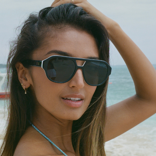 Perry / Black / White + Grey by East x East Sunglasses - Tophatter Daily Deals
