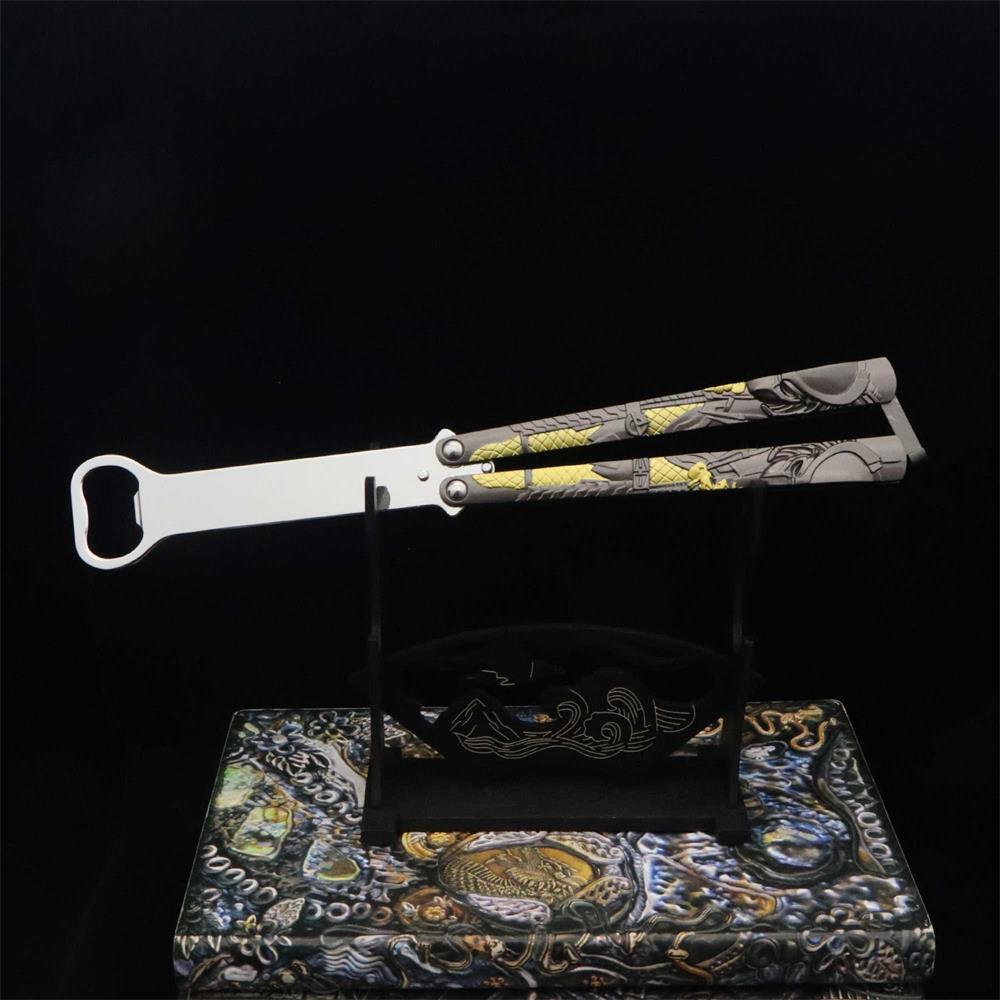 Metal Predator & Alien Balisong Bottle Opener - Tophatter Daily Deals