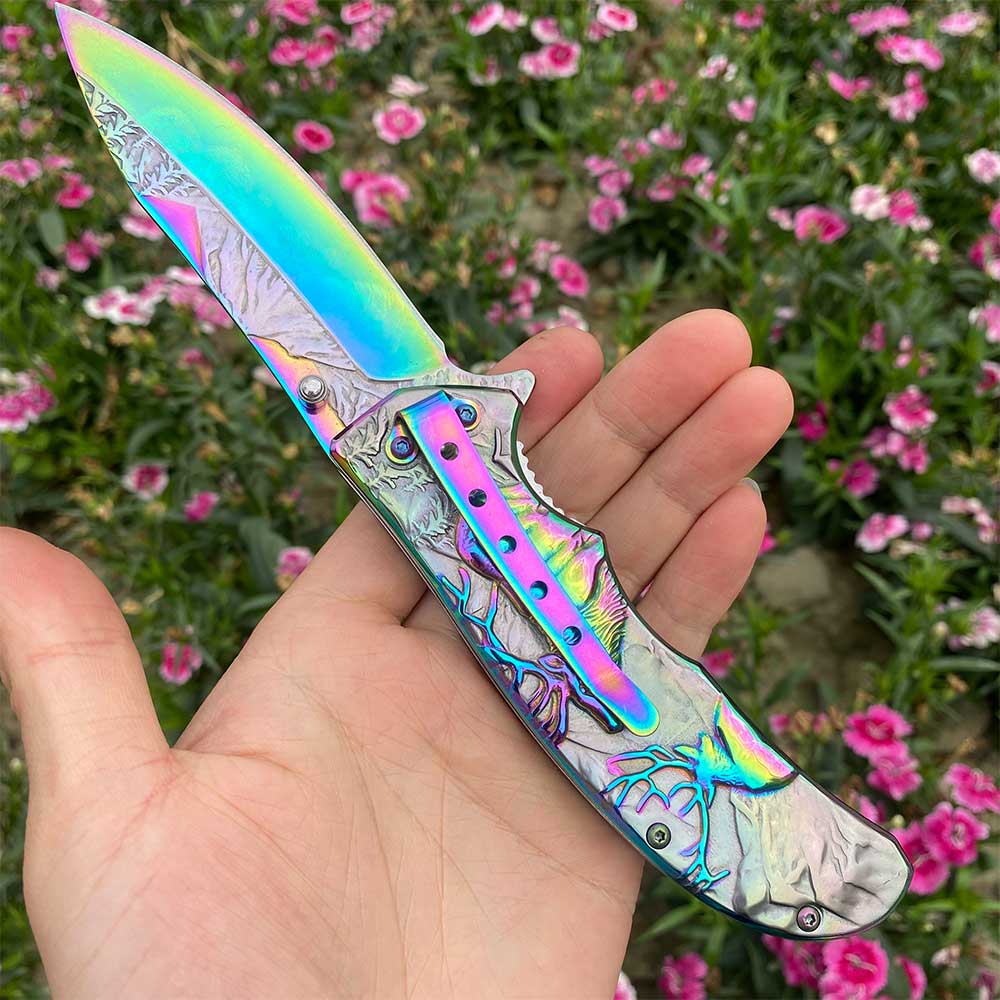 Fantastic Reindeer Folding Knife - Tophatter Daily Deals