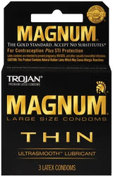 Trojan Magnum Thin – Pack of 3 Large Size Condoms > Essentials > Condoms - Tophatter Daily Deals