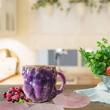 400ml Resin Mineral Crystal Coffee Mugs With Handles Elegant Fake Mineral Crystal Cup For Workplace Home Decor Christmas Gift Kitchen Gadgets 0 - Tophatter Daily Deals