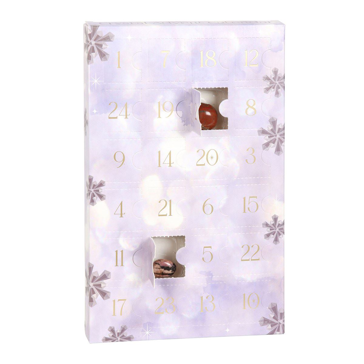 Crystal Advent Calendar with 24 Gemstones | Countdown to Christmas for Wellbeing Advent Calendar - Tophatter Daily Deals