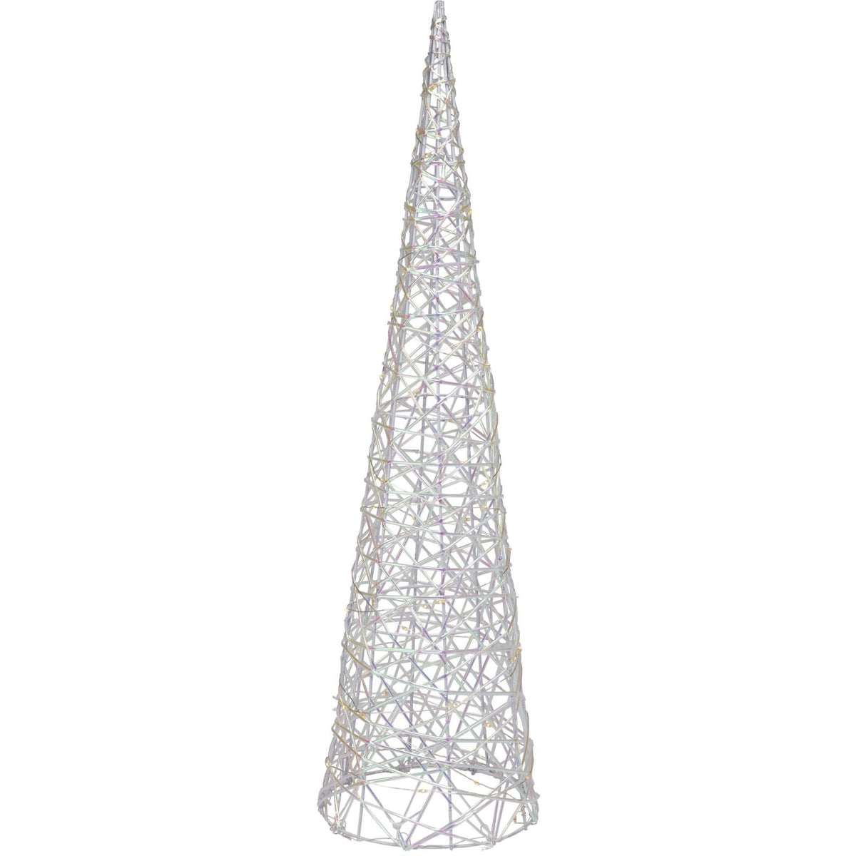 LED Iridescent Cone Light | Light-up Christmas Tree Cone with Timer - 60cm LED Light - Tophatter Daily Deals