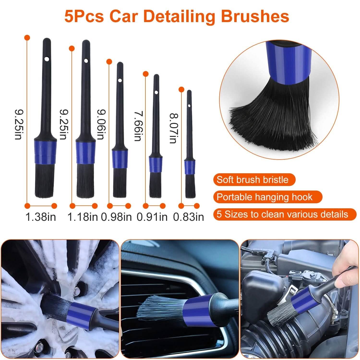 26-Pieces: Car Detailing Brush Kit Automotive - Tophatter Daily Deals