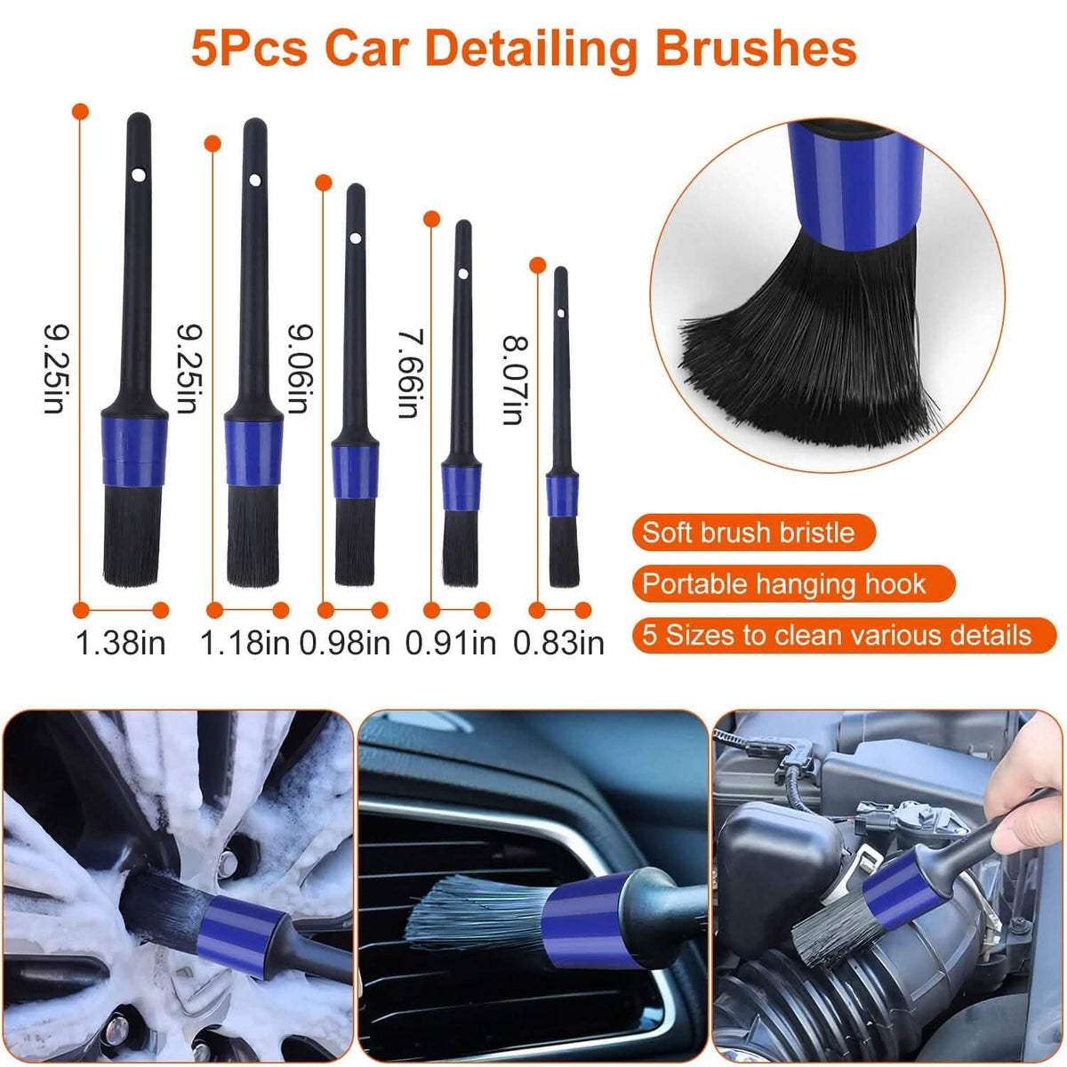 26-Pieces: Car Detailing Brush Kit Automotive - Tophatter Daily Deals