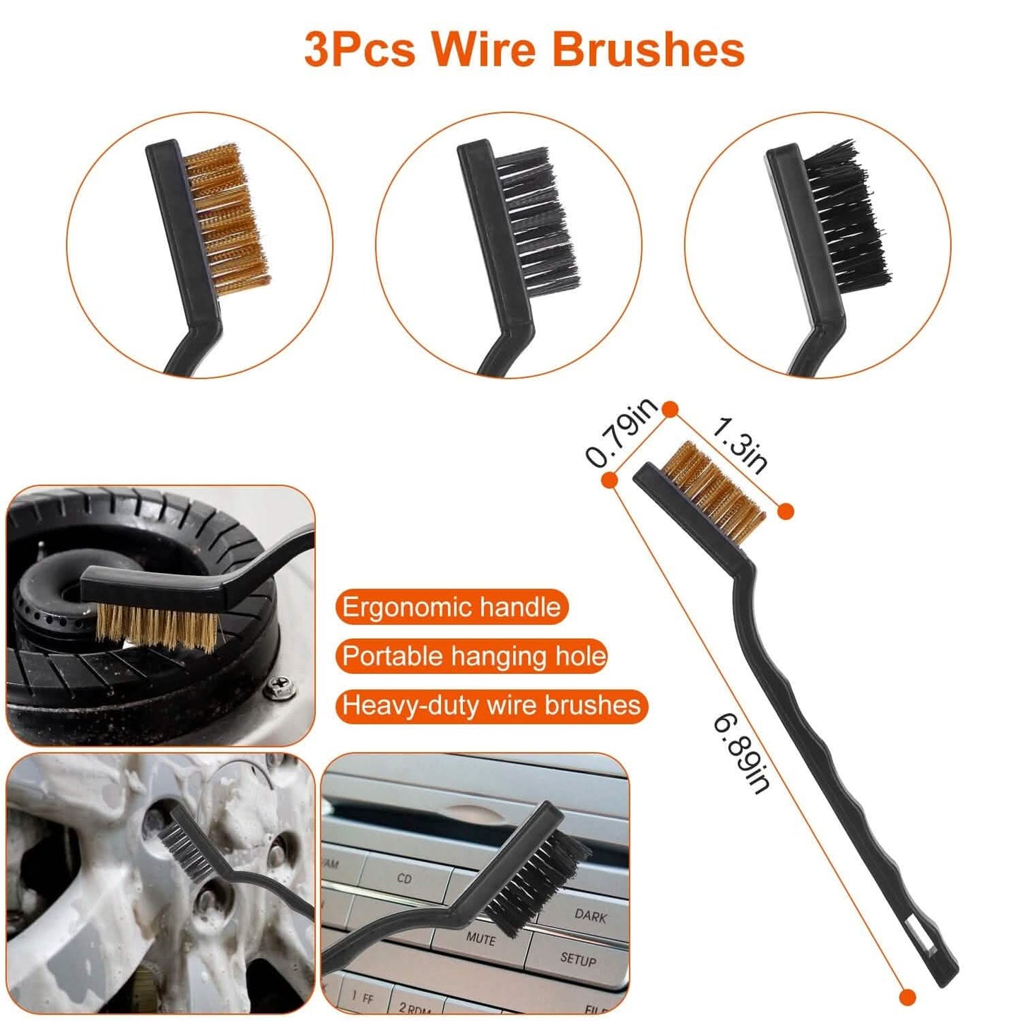 26-Pieces: Car Detailing Brush Kit Automotive - Tophatter Daily Deals