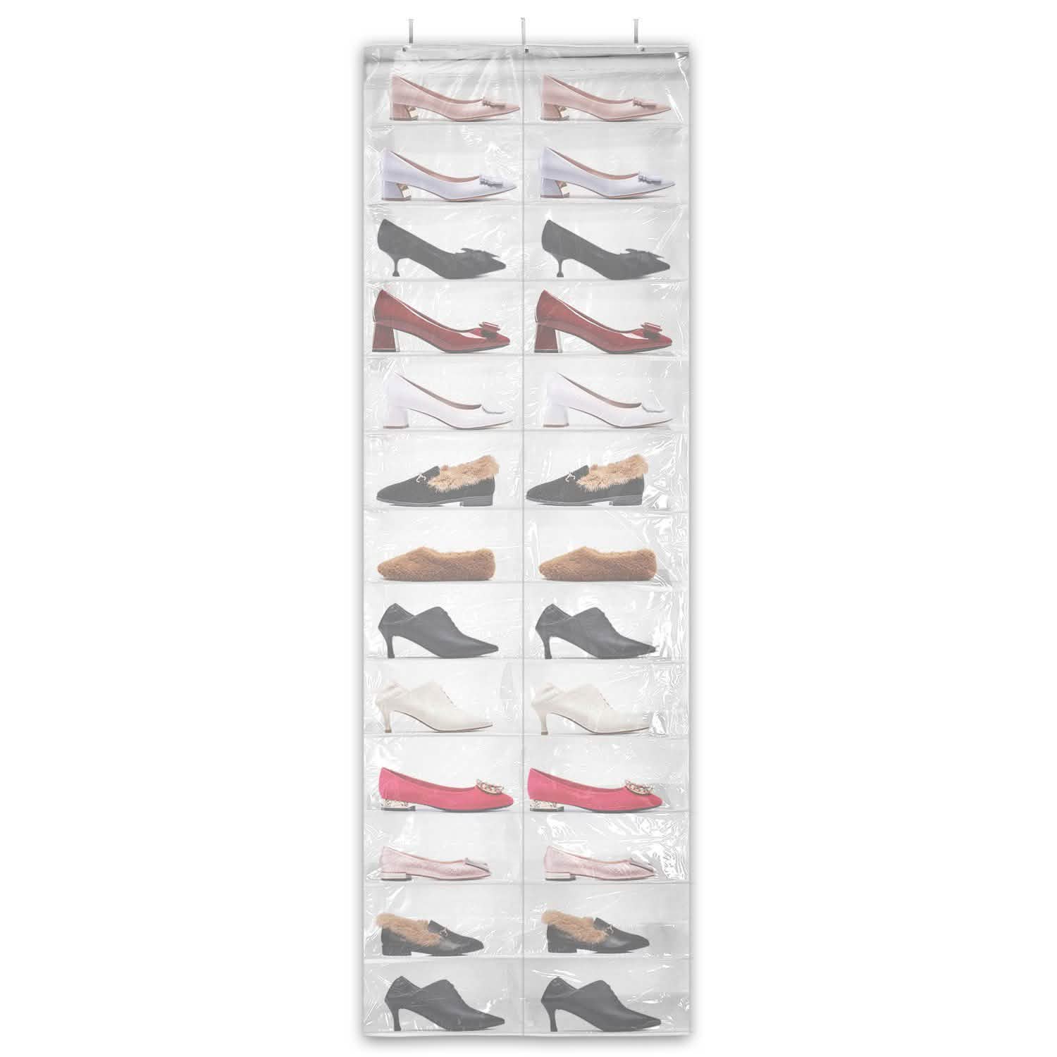 26 Pockets Over the Door Shoe Rack Storage & Organization - Tophatter Daily Deals