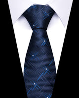 Men's Neckties - Formal Classic Patterned Tie (50 Style Options) Indigo X-Point Weave Belts & Ties - Tophatter Daily Deals