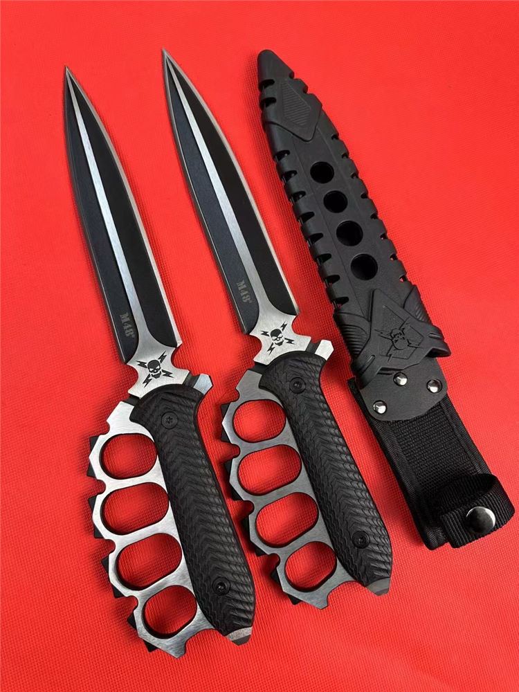 M48 Liberator Trench Knife | 7 1/2” 2Cr13 stainless steel blade | 13 3/4” overall | Vortec and nylon sheath included-GS76 Pocket Knives - Tophatter Daily Deals