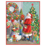 Santa at the Mantel Christmas Advent Calendar | Picture Advent Calendar 41x32cm Advent Calendar - Tophatter Daily Deals