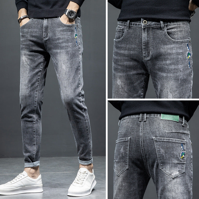 Autumn Men's Jeans Slim Feet 0 - Tophatter Daily Deals