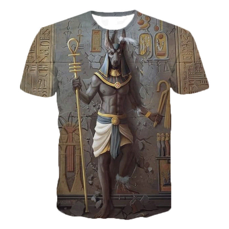 3D digital print short sleeve T-shirt 1color 0 - Tophatter Daily Deals