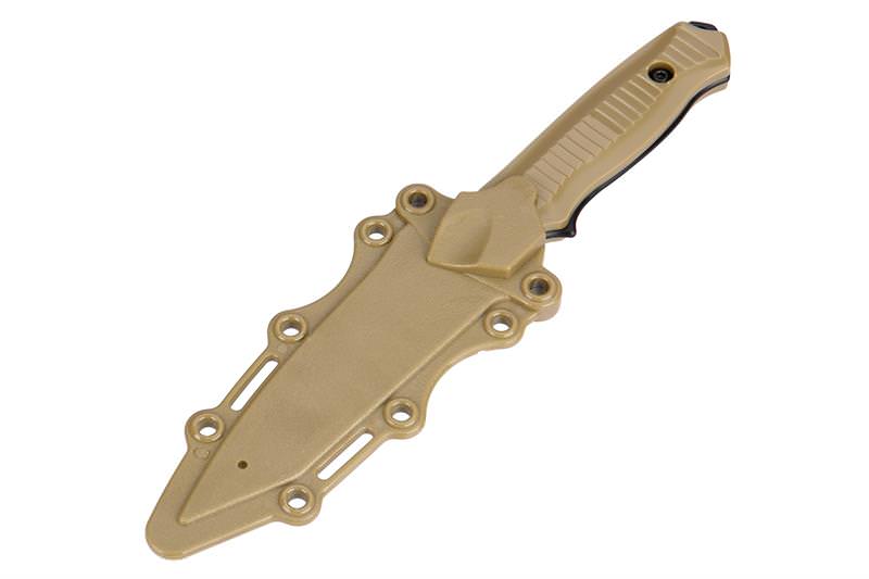 Rubber Bayonet Knife With ABS Plastic Sheath Cover TAN Collectible Weapons - Tophatter Daily Deals