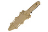 Rubber Bayonet Knife With ABS Plastic Sheath Cover TAN - Tophatter's Army Products & Self Defense Collectible Weapons - Tophatter Daily Deals