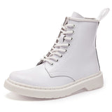 Autumn And Winter New British Martin Boots Foreign Trade Pure white 0 - Tophatter Daily Deals