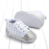 Baby sequined stars toddler shoes 0 - Tophatter Daily Deals