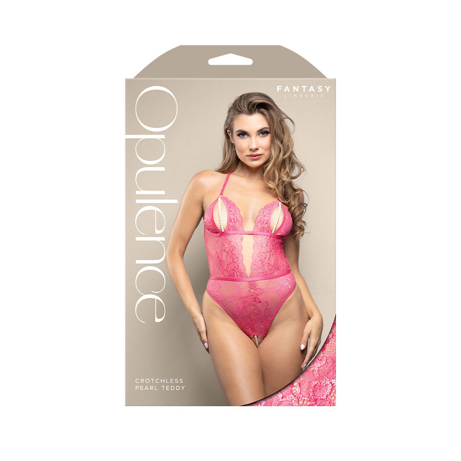 Opulence Crotchless Pearl Teddy – Adjustable Pearl G-String Lingerie M/L Size > Clothes > Teddies - Tophatter Daily Deals