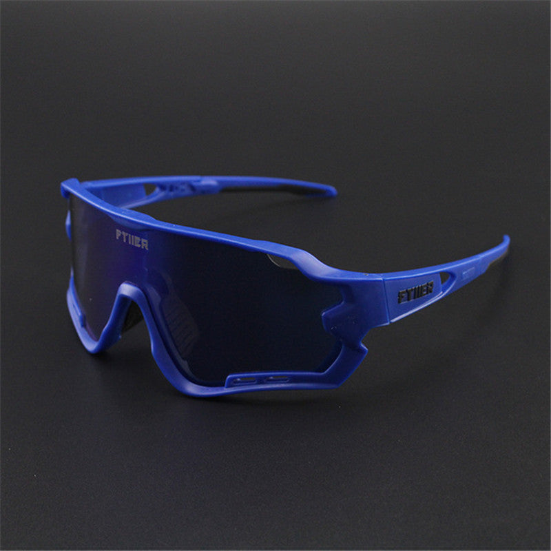 Bicycle glasses sunglasses goggles Blue frame 0 - Tophatter Daily Deals