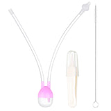 Baby Mouth Suction Nasal Aspirator Cleaning Tweezers Brush Set Pink Ordinary 0 - Tophatter Daily Deals