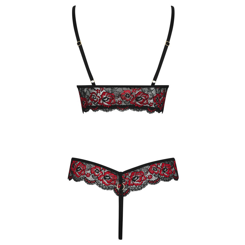 Cottelli Floral Lace Crotchless Bodysuit – Seductive Lingerie > Clothes > Bodies and Playsuits - Tophatter Daily Deals
