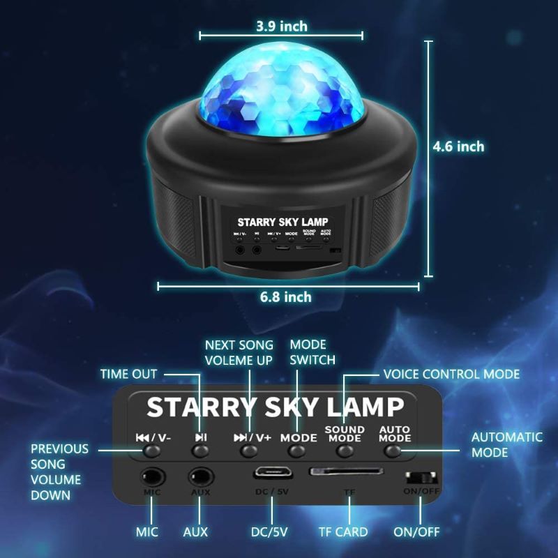 Bluetooth Music Starry Sky Projector 0 - Tophatter Daily Deals