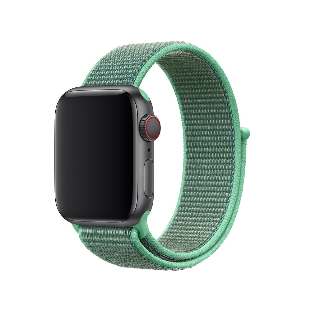 42 44mm Nylon Velcro Loopback Sports Watch Green 0 - Tophatter Daily Deals