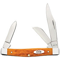 Case Medium Stockman - Peach Seed Jig Persimmon Orange Bone - 26562 - Tophatter Daily Deals