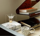 Acrylic Decorative Bookstand Retro W-shaped Storage Rack 0 - Tophatter Daily Deals