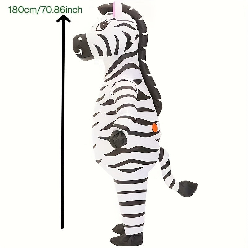 Zebra Inflatable Costume Suit for Adults Halloween - Tophatter Daily Deals