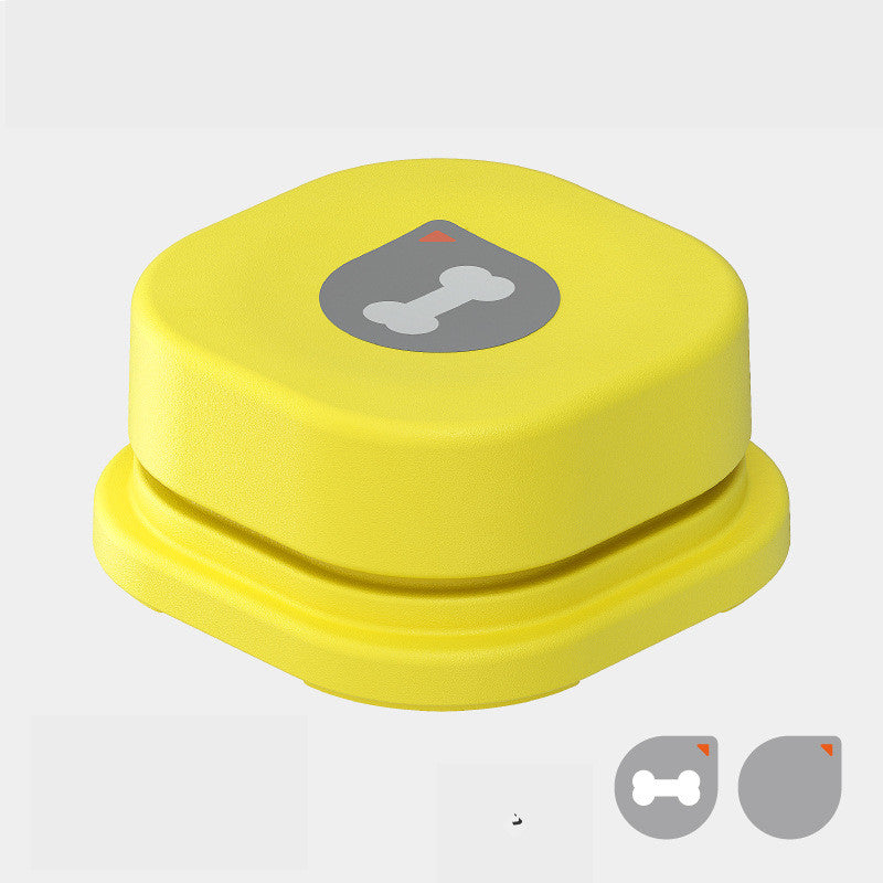 4 Colors Pet Communication Button One-click Prevent Physical Inactivity Recordable Dog Talking Button Toy Cat Toy Pet Products Yellow 0 - Tophatter Daily Deals
