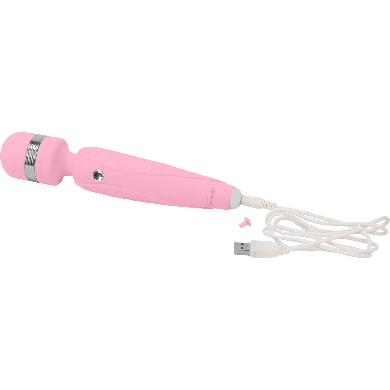 Pillow Talk Cheeky Vibrating Massage Wand in Pink Massage Wand - Tophatter Daily Deals