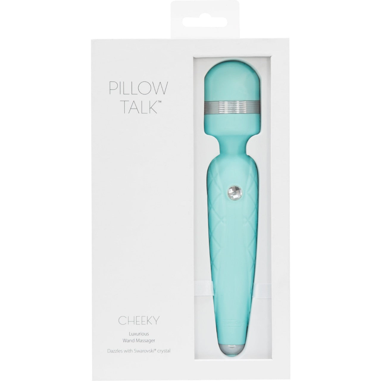 Pillow Talk Cheeky Vibrating Massage Wand in Teal Massage Wand - Tophatter Daily Deals
