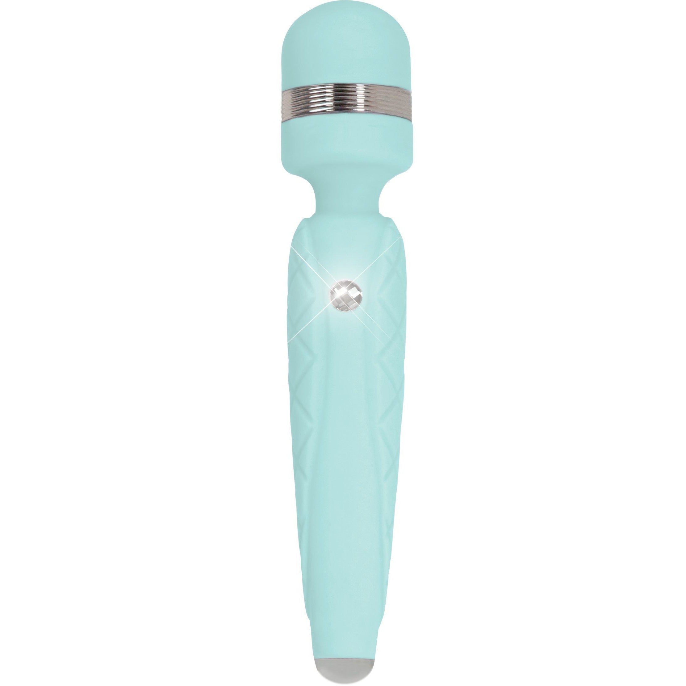 Pillow Talk Cheeky Vibrating Massage Wand in Teal Massage Wand - Tophatter Daily Deals