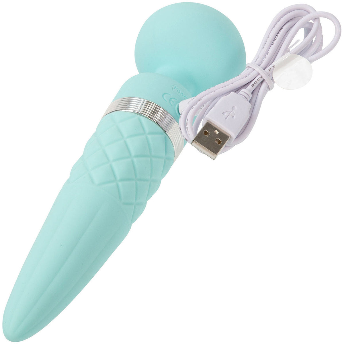 Pillow Talk Sultry Massage Wand Vibrator in Teal Massage Wand - Tophatter Daily Deals