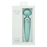 Pillow Talk Sultry Massage Wand Vibrator in Teal Massage Wand - Tophatter Daily Deals