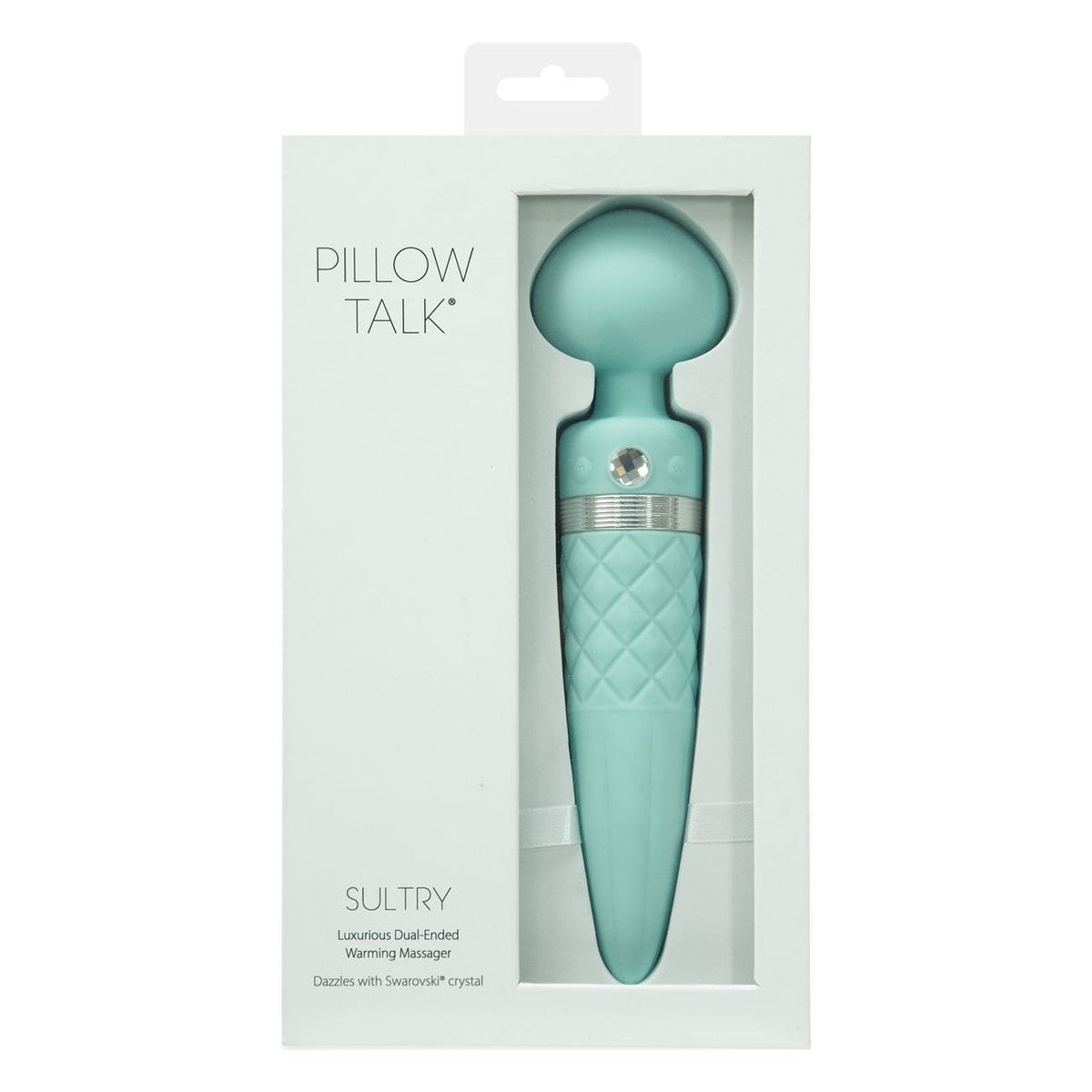 Pillow Talk Sultry Massage Wand Vibrator in Teal Massage Wand - Tophatter Daily Deals