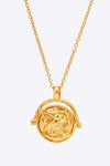 18K Gold-Plated Brass Double Sided Wear Necklace Necklaces - Tophatter Daily Deals