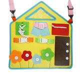 Baby learning dressing buckle zipper learning board 4 style 0 - Tophatter Daily Deals