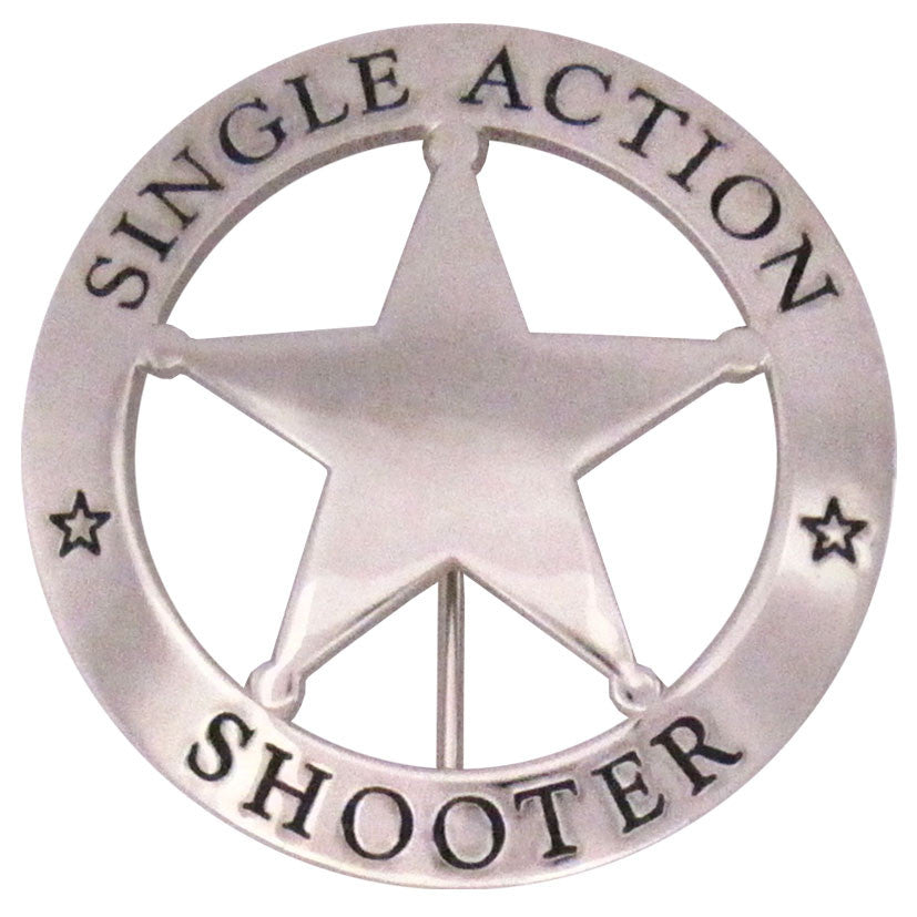 Single Action Shooter Badge - Tophatter's Weapons'N'Deals Collector Badges - Tophatter Daily Deals