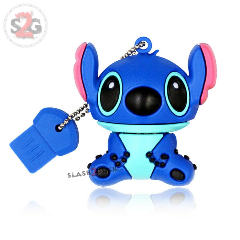 Cute Cartoon Stitch USB Flash Drive 2.0 Rubber Memory Stick 16gb USB Flash Drive - Tophatter Daily Deals
